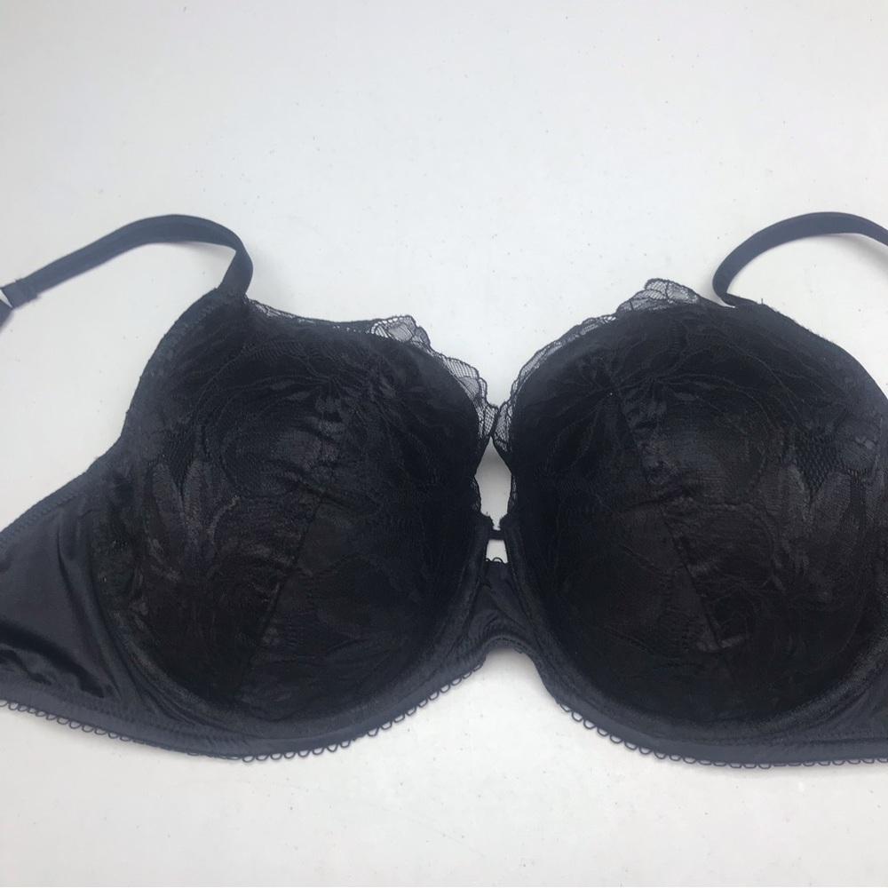 NWT LS BLK Lightly Lined Demi, 38DDD *P1034